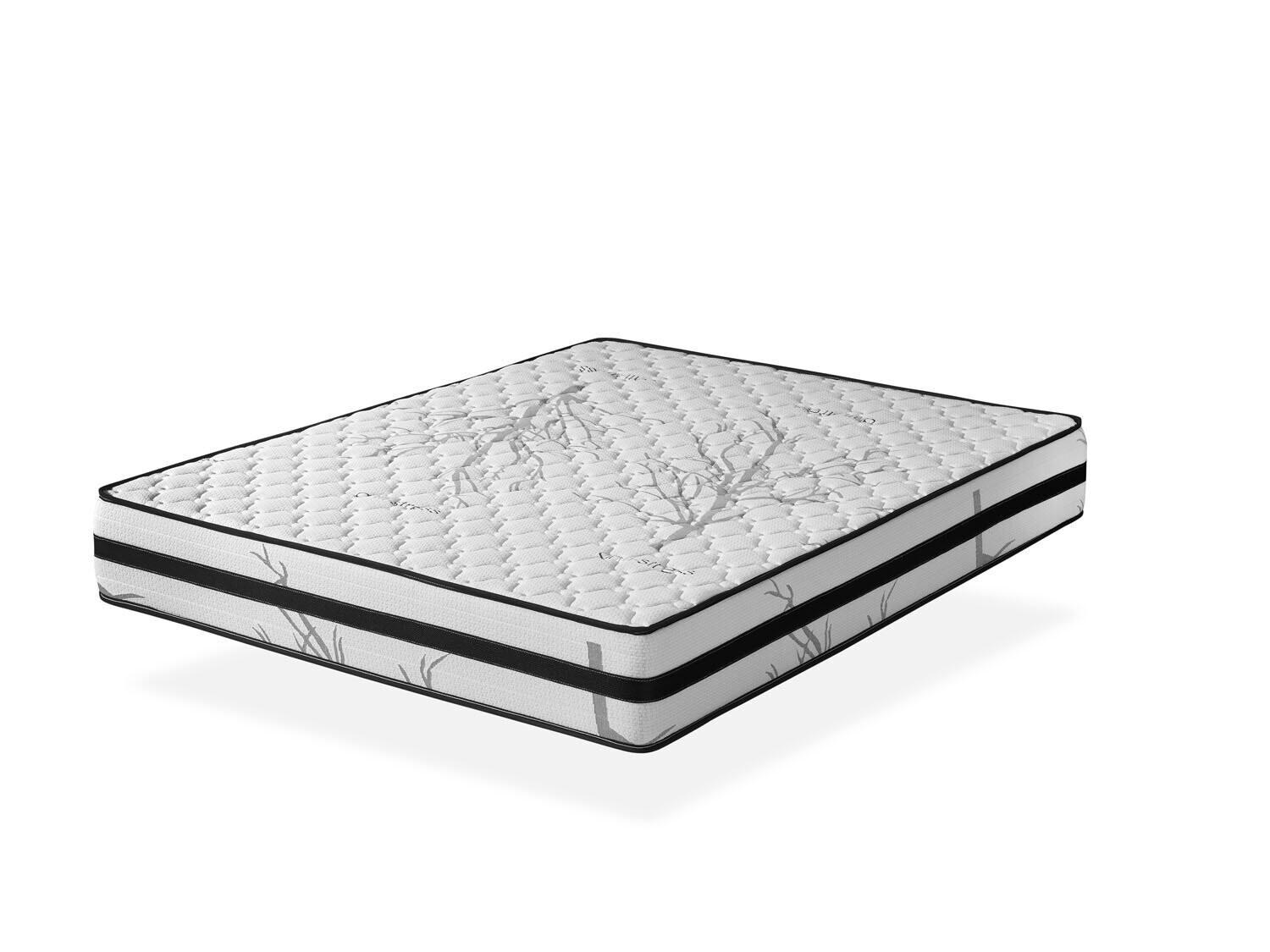 MATRATZE 180x200 anti-stress H2/H3 19 cm - Weiß, Textil (180/200cm) - Simpur