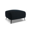 POUF Samt Stoff Blau - Blau/Schwarz, Textil/Metall (65/44/65cm) - Makamii