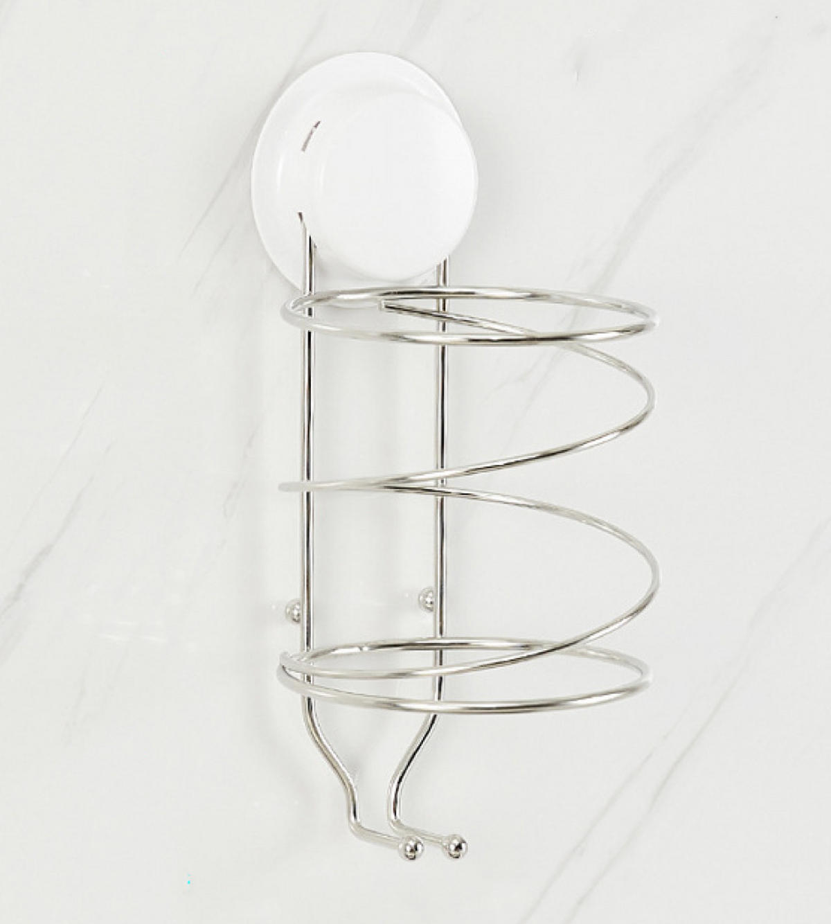 HAARTROCKNERHALTER , Saugnapfhalterung für Haartrockner - Weiß, Kunststoff (12/23/11cm) - BELZ