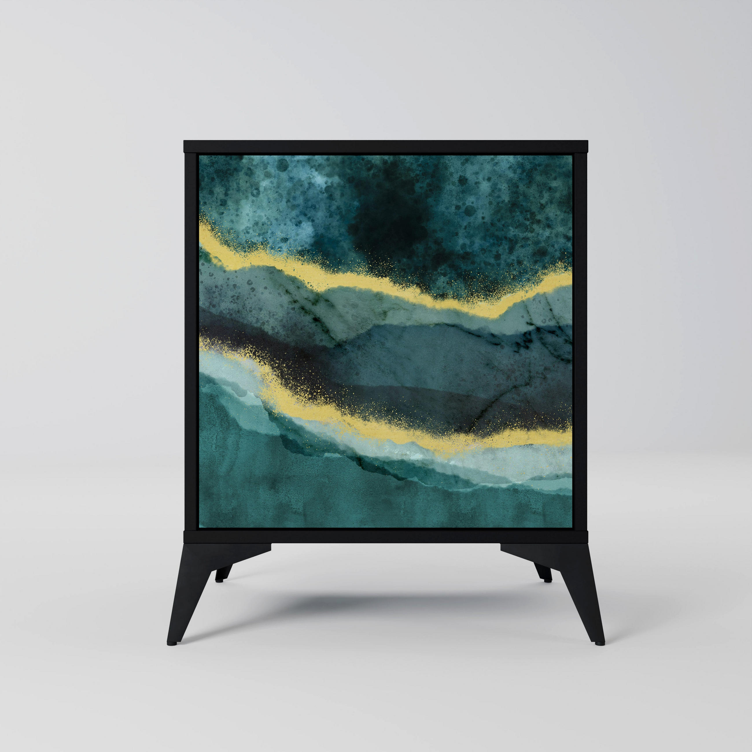 SpaceRebels Sideboard Schwarz 57.5x70.5x42 cm