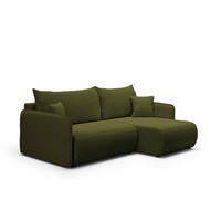 ECKSOFA Claudio 3 Sitzplätze Grün - Grün, Holz (207/148cm) - Petits-meubles