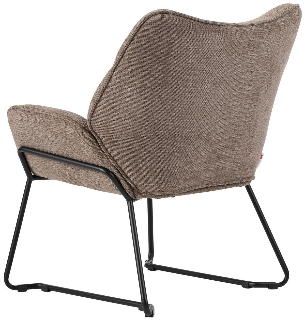 SESSEL Aliano - braun - Schwarz/Braun, Textil/Metall (67/76/73cm) - bene living