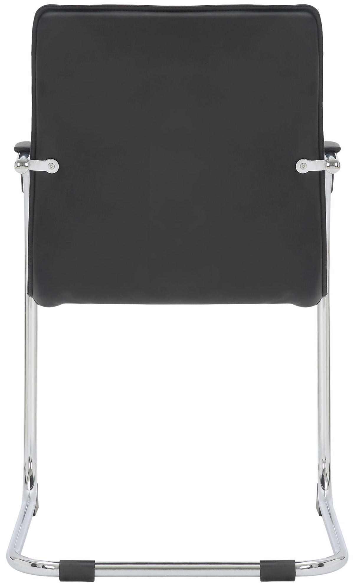SCHWINGSTUHL 2er Set Lederlook Schwarz - Schwarz, Textil/Metall (56/95/60cm) - CLP