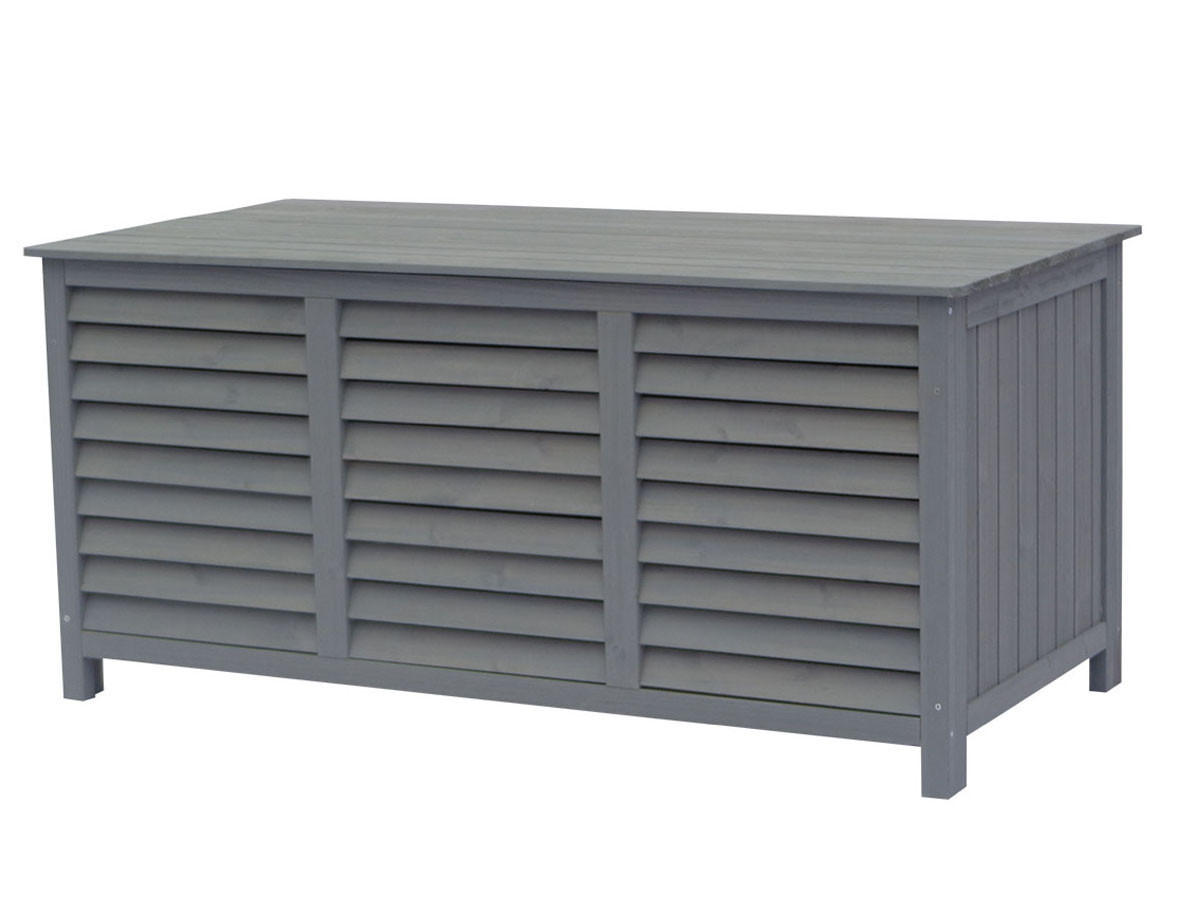 GARTENSCHRANK - GARTENTRUHE macao Grau - Grau, Holz (64/60/130cm) - Habitat Garten