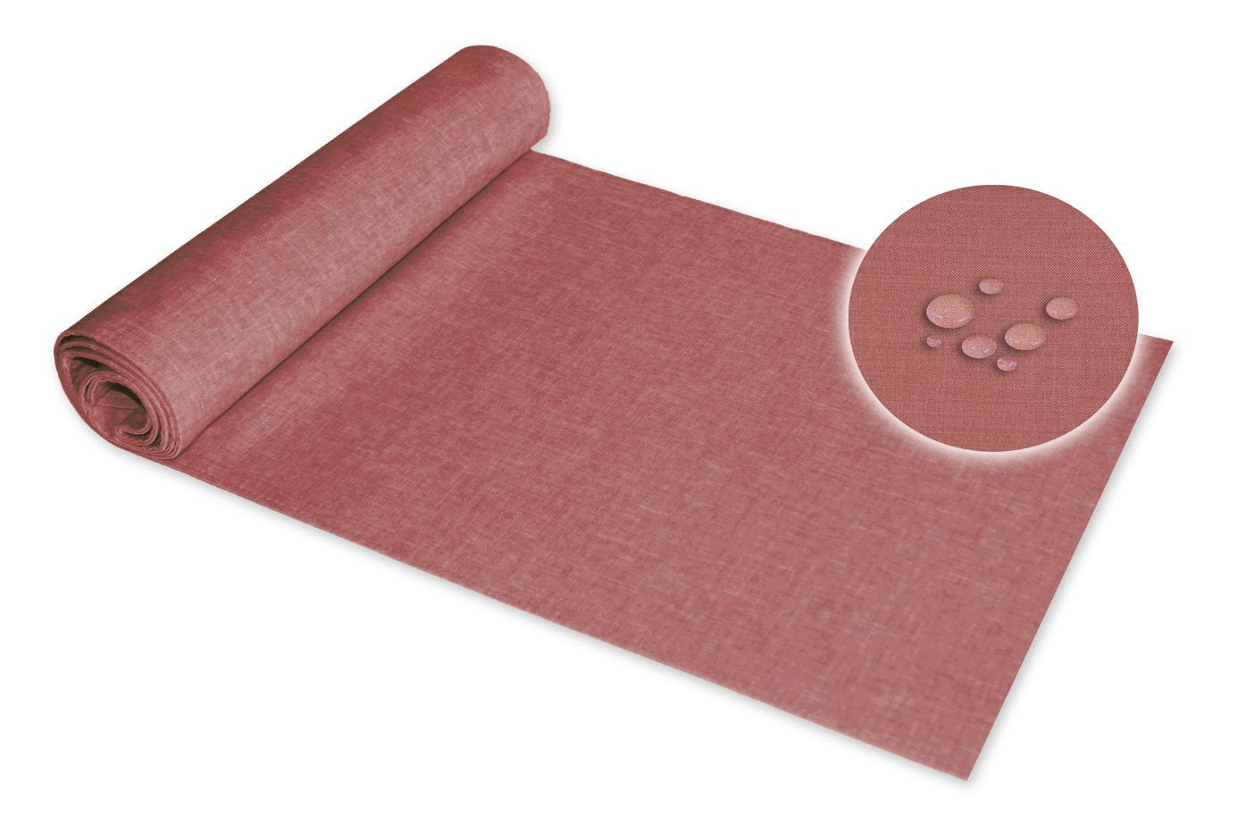 TISCHLÄUFER 40/100 cm Altrosa Leinenoptik - Altrosa, Textil (40/100cm) - TiborTex
