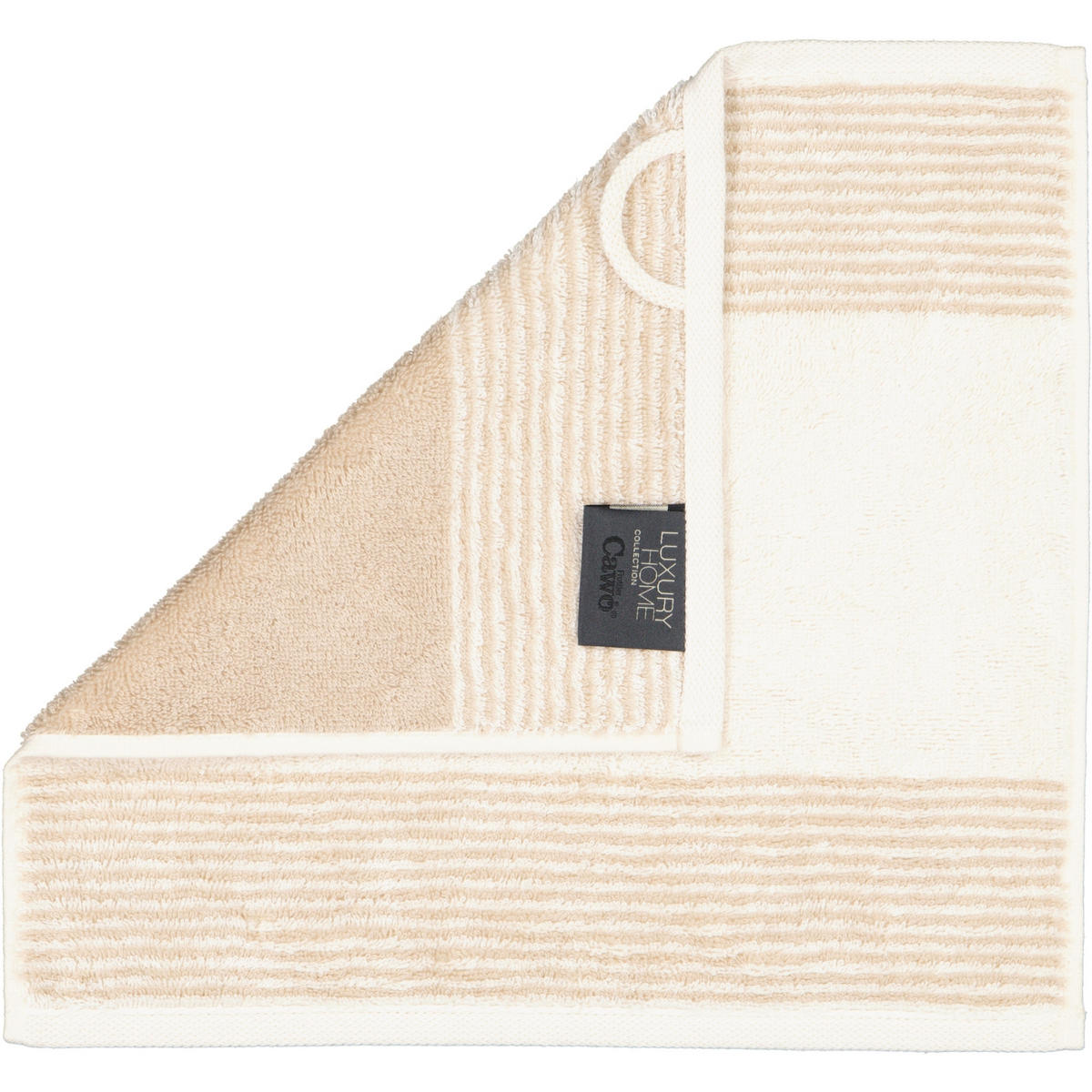 SEIFTUCH LUXURY HOME TWO-TONE 590 NATUR - 36 - Beige, Textil (30/30cm) - Cawoe