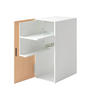 SPIELEKONSOLEN-SCHRANK Tower weiß 24/60/36 cm - Weiß, Metall (36/60/24cm) - Yamazaki