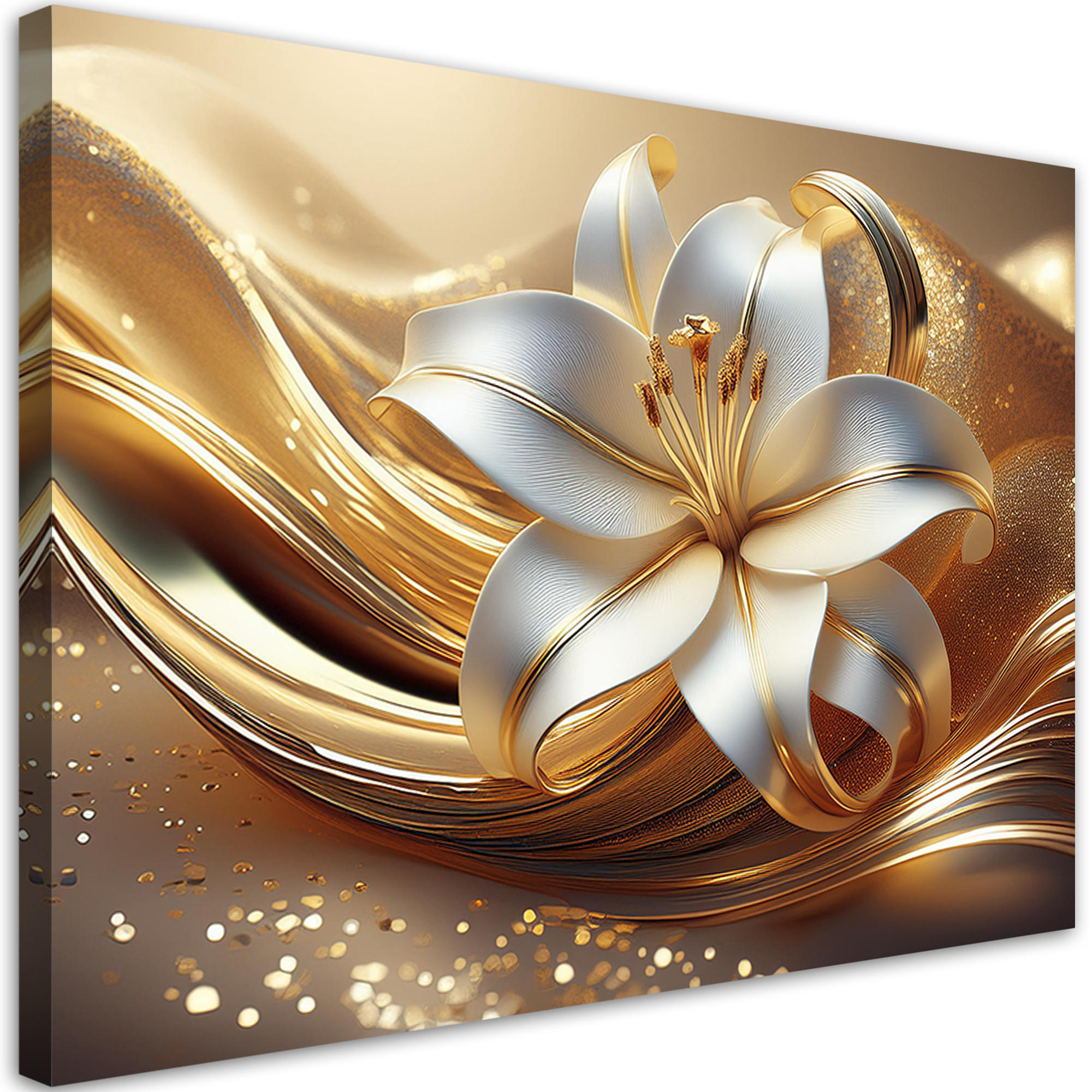 Feeby Wandbild Gold 60x40 cm