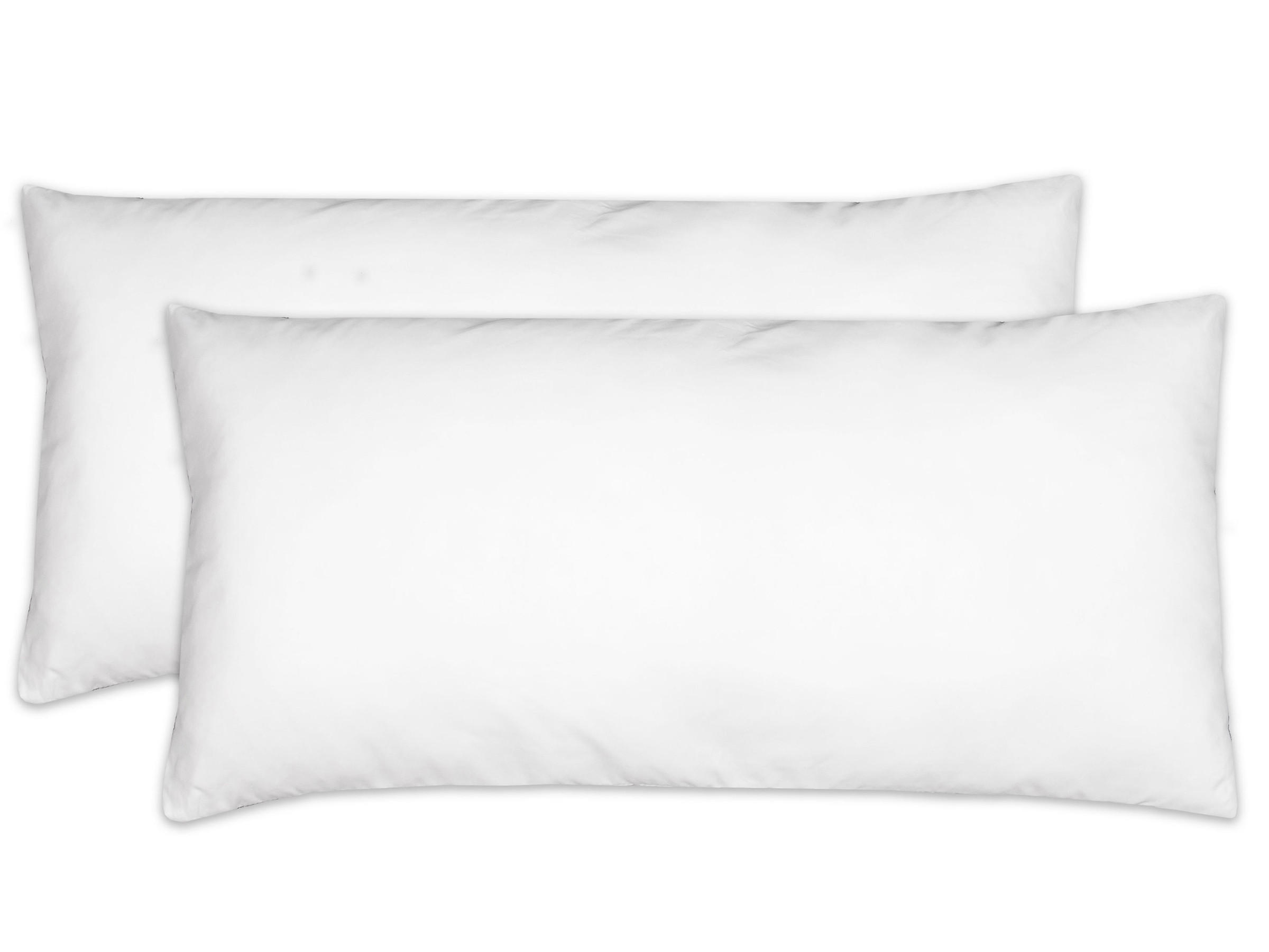 KISSEN, 2er-Set, 40x80 cm, 100% Polyester, Weiß - Weiß, Textil (40/80cm) - Zollner