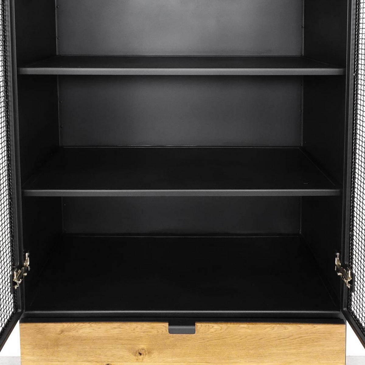 BÜCHERREGAL aus Massivholz STRONG - Honigeiche/Schwarz, Holz (90/195/40cm) - Seart