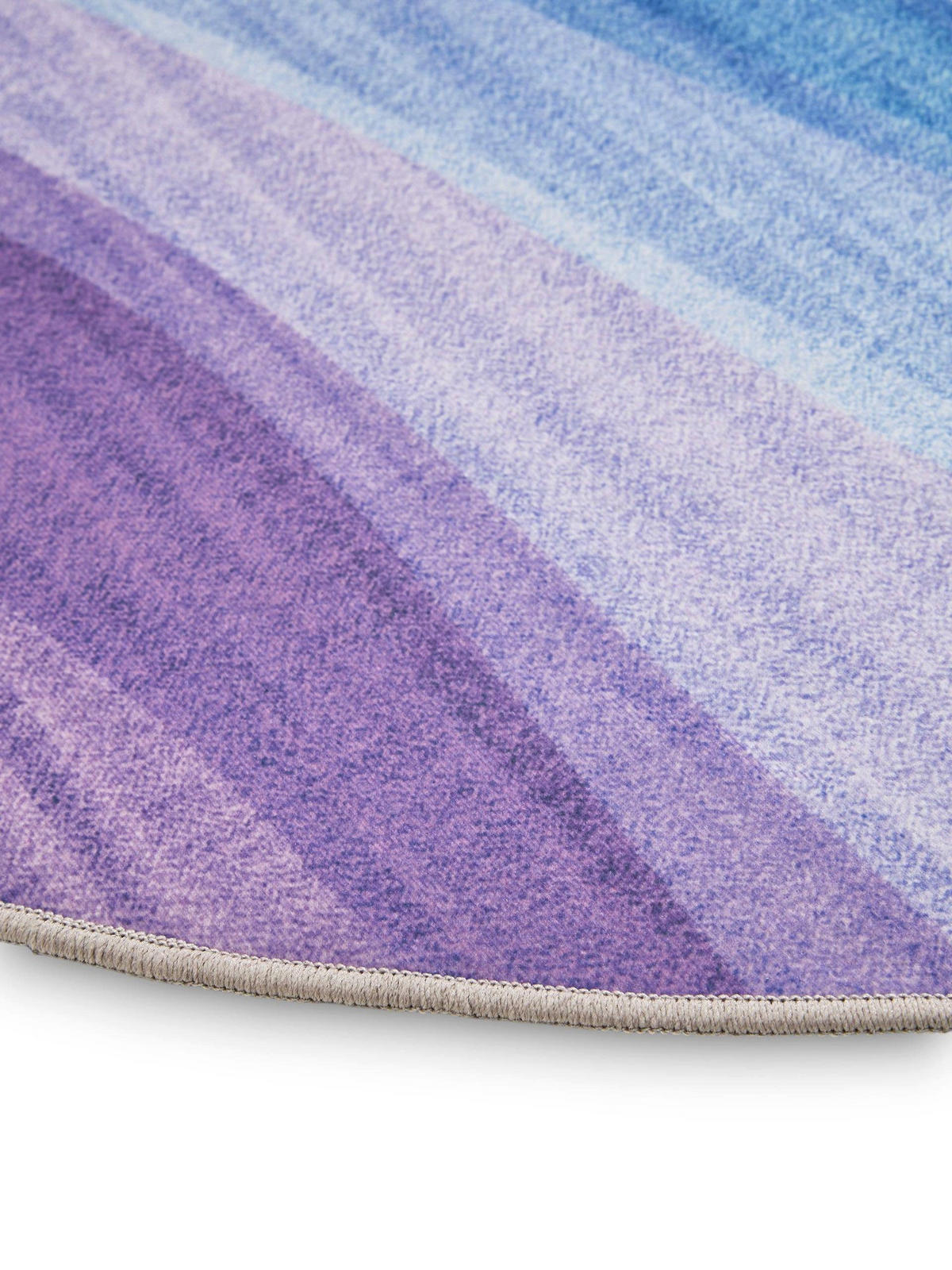 TEPPICH George waschbar ø 160 cm rund - Lila/Multicolor, Kunststoff (160/160cm) - benuta
