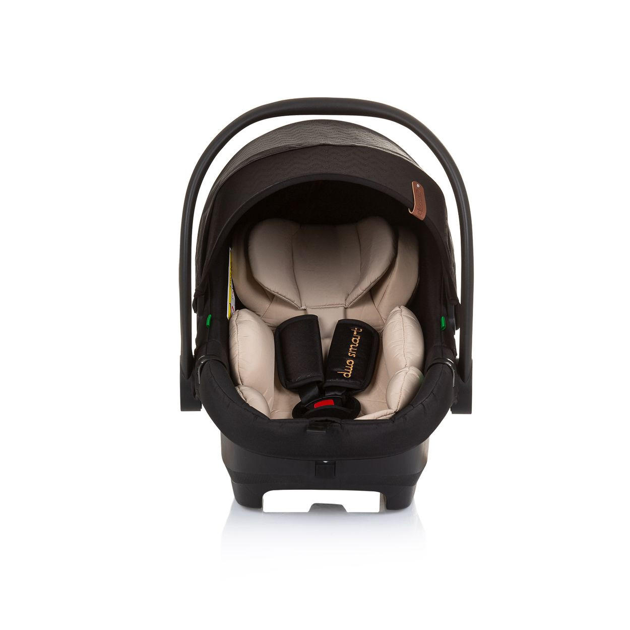 BABYSCHALE SET Isofix Duo Smart schwarz Duo Smart i-Size verstellbare Kopfstütze - Schwarz, Kunststoff (40/58/66cm) - Chipolino