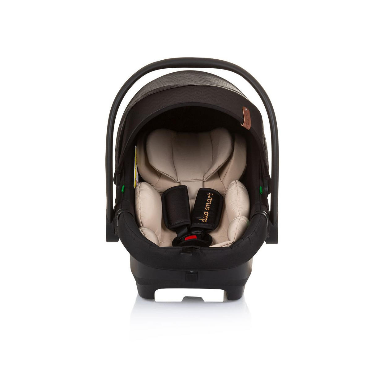 BABYSCHALE SET Isofix Duo Smart schwarz Duo Smart i-Size verstellbare Kopfstütze - Schwarz, Kunststoff (40/58/66cm) - Chipolino