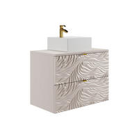 EINZELWASCHTISCH - 80 cm x 46 cm - Holz, Platte - Beige - RINAREL - Beige, Holz (80/60/46cm) - Vente-Unique