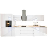 KÜCHENZEILE 420 cm - Aspen KA6-M420 - in Weiß/Hochglanz - Weiß Hochglanz, Holz (420/212/58cm)
