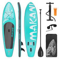 STAND UP PADDLE BOARD Makani Türkis - Türkis, Kunststoff (320/80/15cm) - ECD-Germany
