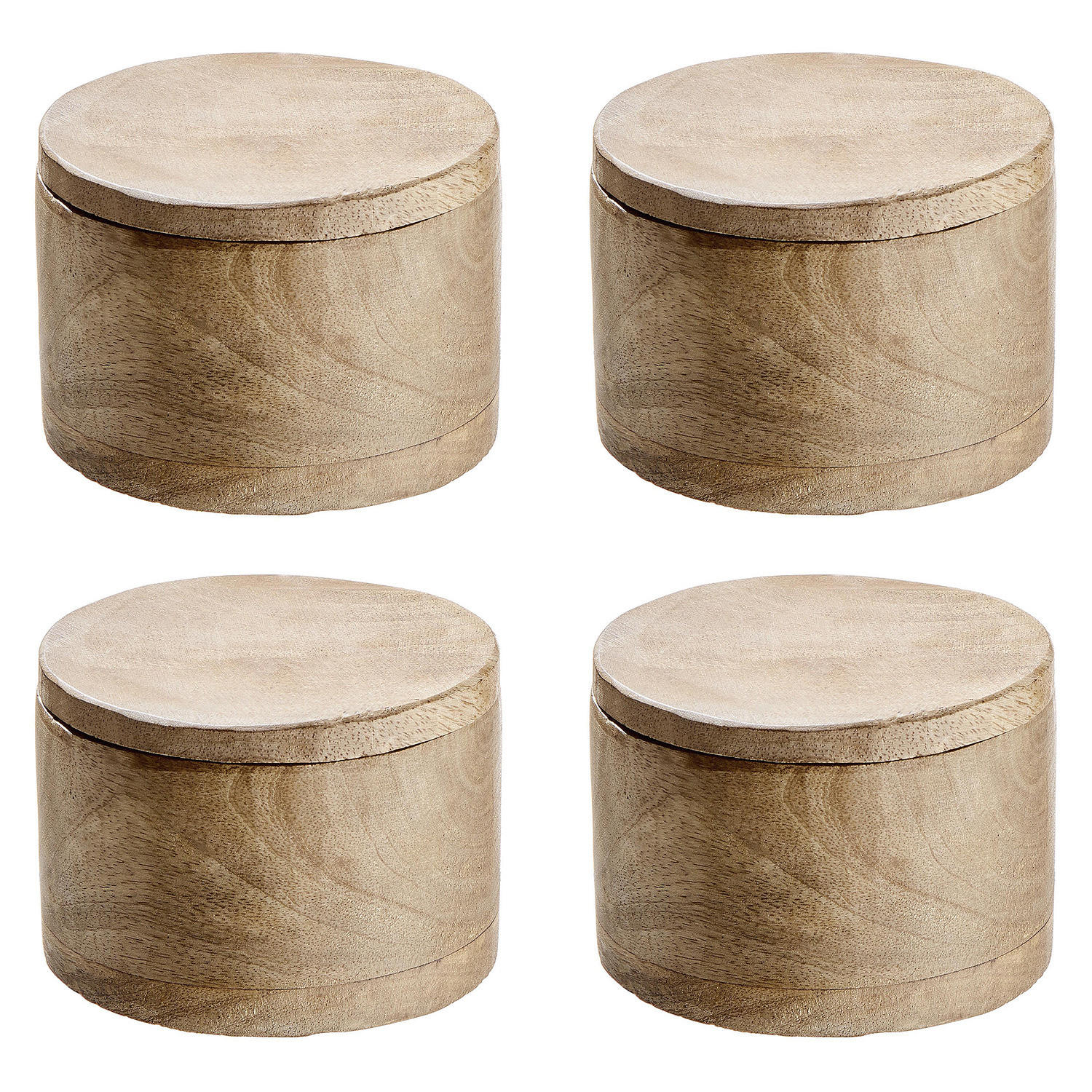 GEWÜRZDOSE (4er Set) Mango Days - Braun, Holz (9/8/9cm) - Butlers