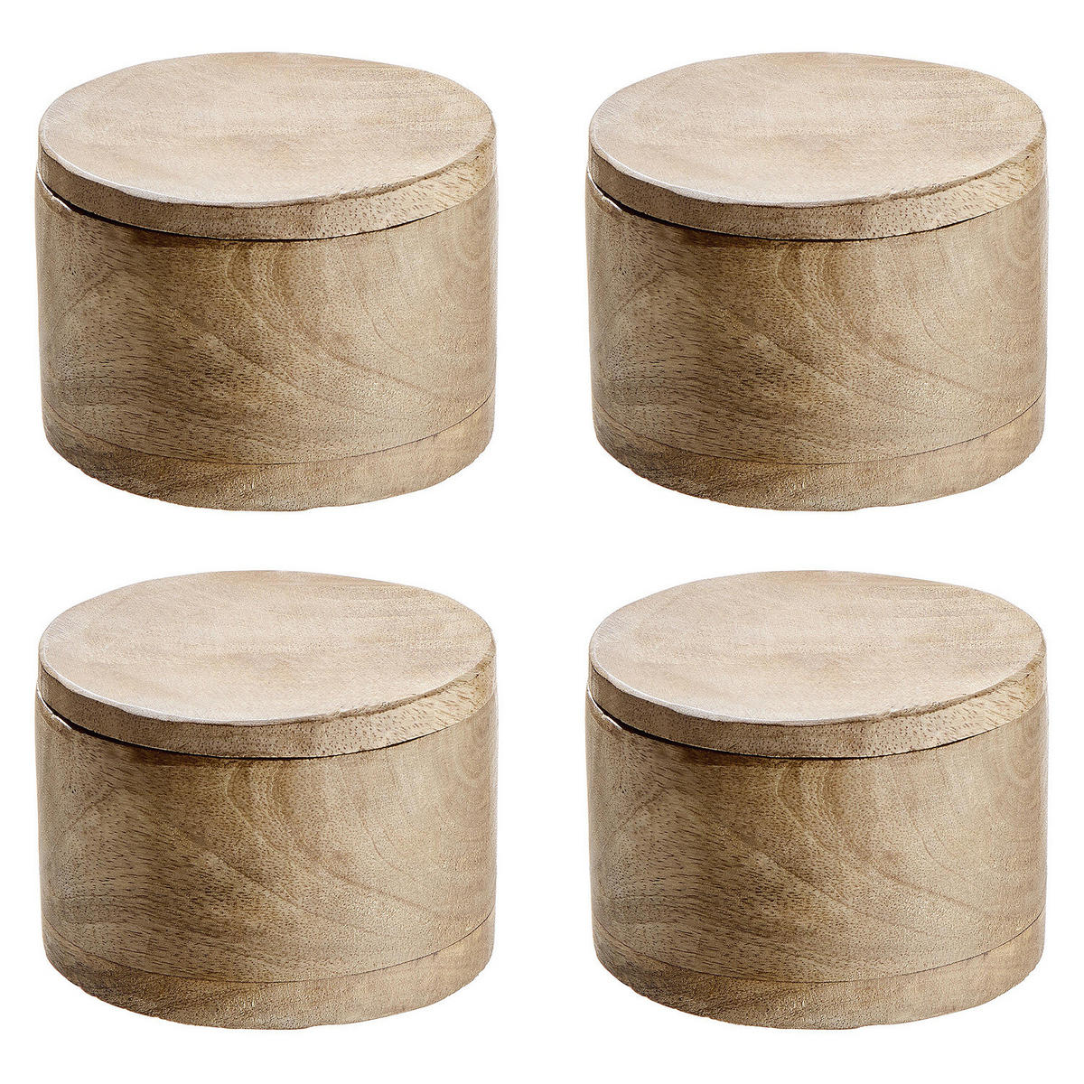 GEWÜRZDOSE (4er Set) Mango Days - Braun, Holz (9/8/9cm) - Butlers