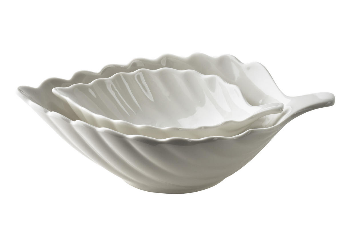 SCHALE Basic weiß 25.5/16/7 cm Porzellan - Weiß, Keramik (7cm) - Mondex