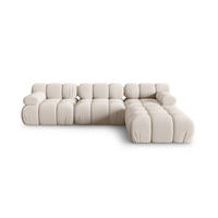 SOFA modular Bellis aus 3D-Stoff leichtes beige 4 Sitzplätze - Creme, Textil (188/70/282cm) - Micadoni