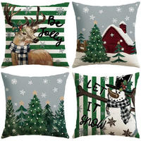 KISSENBEZÜGE 4er Set Weihnachten 50 x 50 cm - Multicolor, Textil (50/50cm)