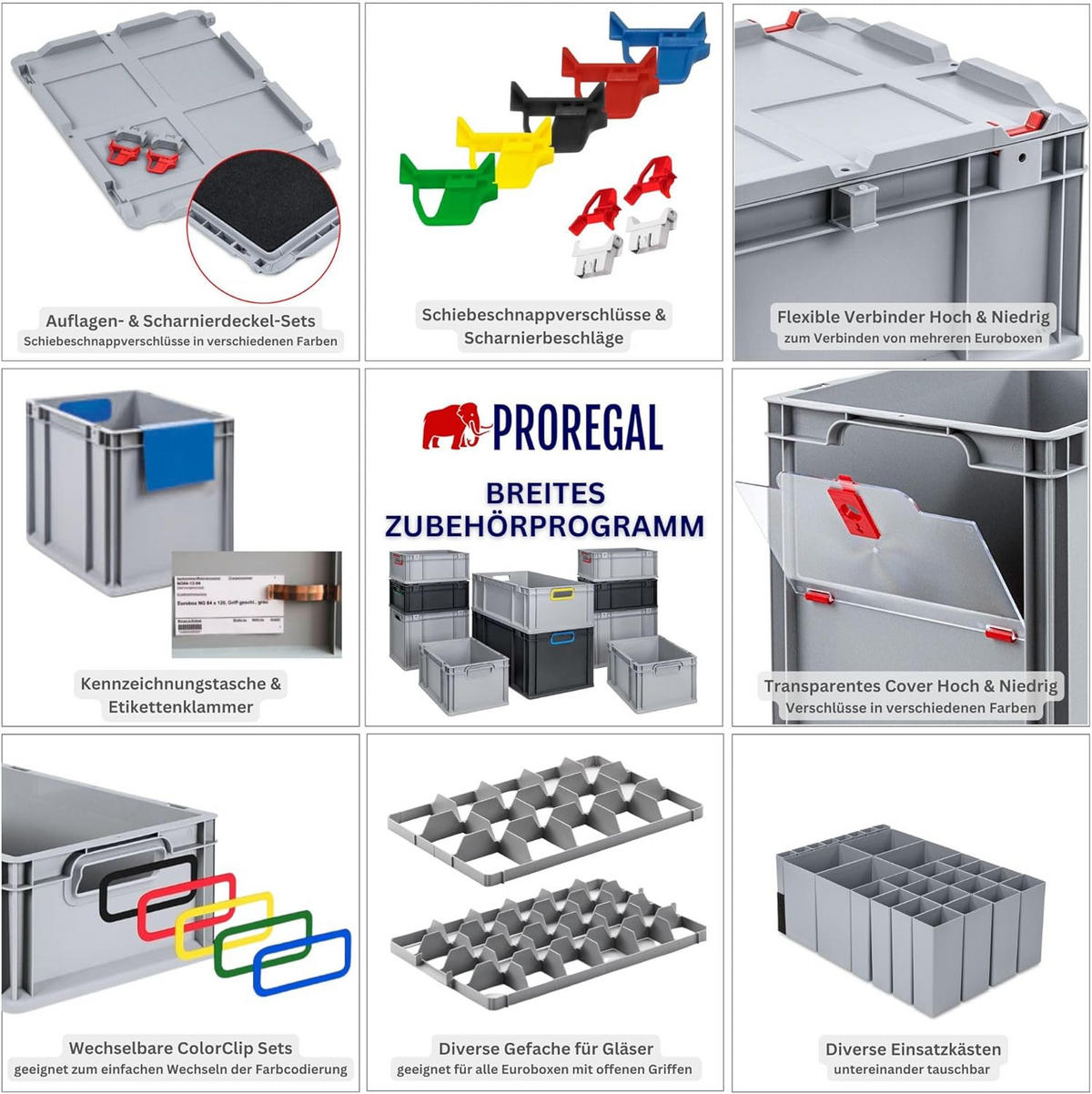 EUROBOX NextGen Portable, HxBxT 33,5x30x40cm, 30 Liter, Schwarz - Schwarz, Kunststoff (30/33.5/40cm) - PROREGAL