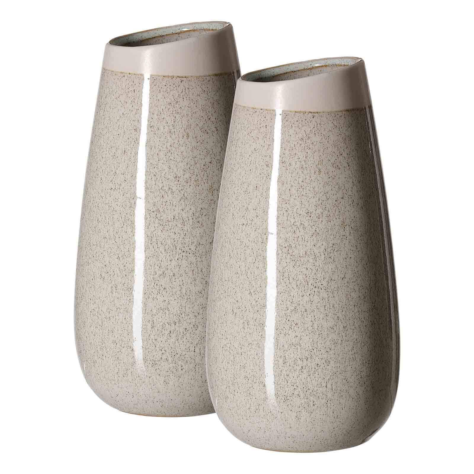 VASEN Sintra beige 25 cm 2er Set - Beige, Keramik (25cm) - Ritzenhoff Breker