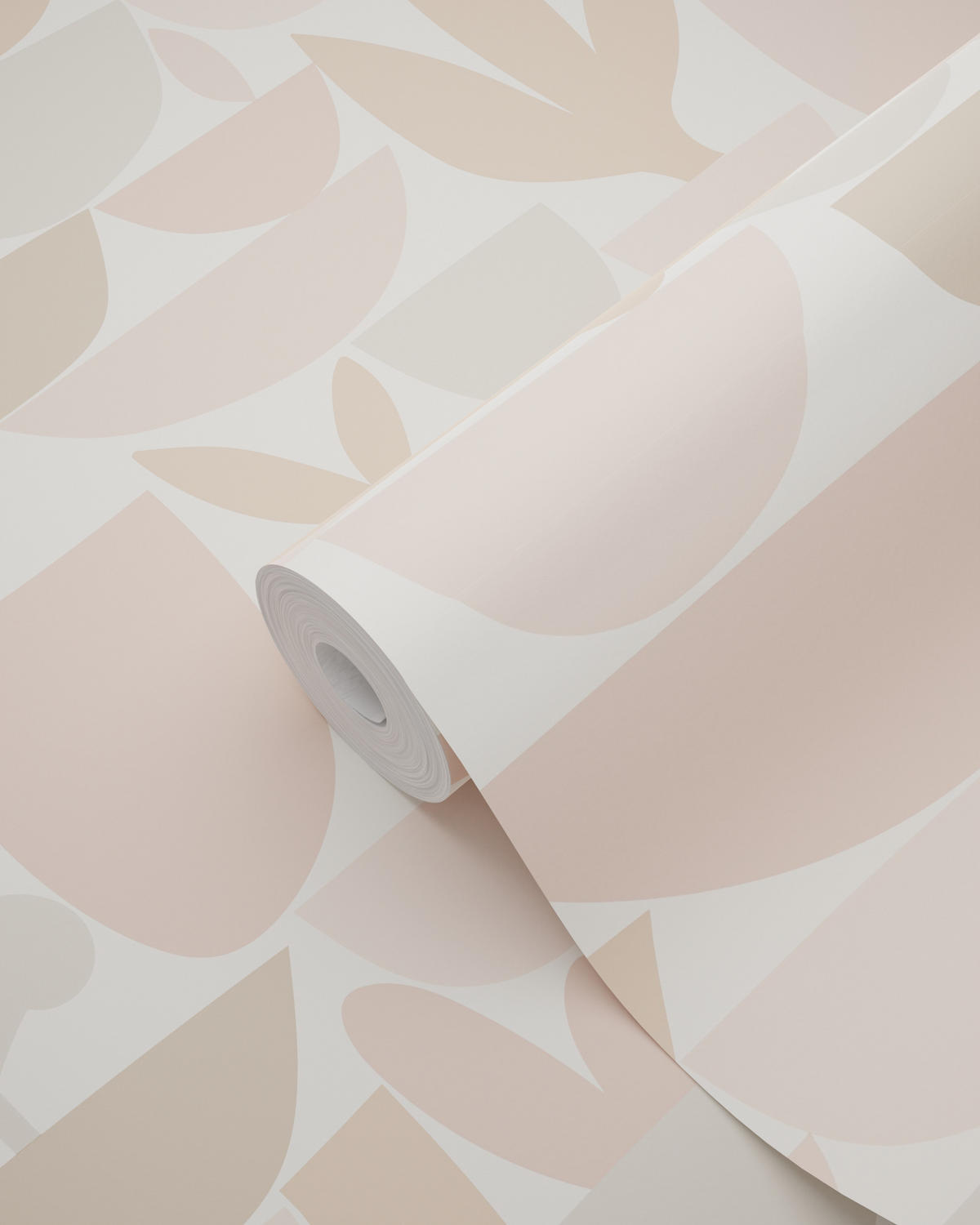 TAPETE Keramik und Pflanzen 50 x 900 cm - Beige, Papier (50/900cm) - ESTAhome