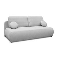Schlafsofa CLAIRE, zweisitzig, mit Schlaffunktion, Neve 80 - Hellgrau, Textil (208/90/95cm) - Lookway
