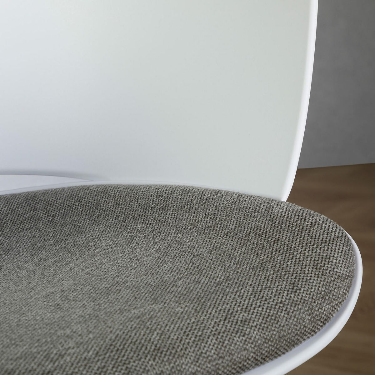 DREHSTUHL DAGMA weiß/grau - Weiß/Grau, Textil/Metall (59/82/57cm) - IDIMEX