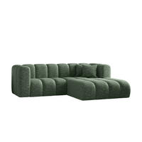ECKSOFA L-form Sofa Grand modular stoff Haga Grün Rechts - Grün, Holz (227/179cm) - Kaiser Möbel