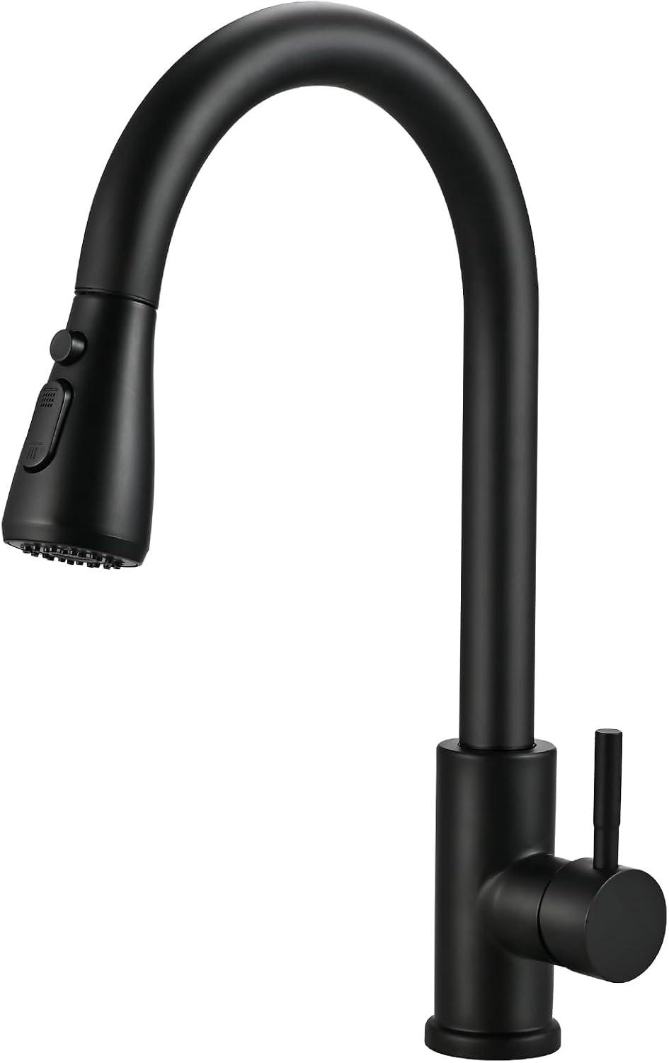 WASCHTISCHARMATUR , 360°-Auszieh-Küchenarmatur - Schwarz, Metall (25.5/11.5/40cm) - BELZ