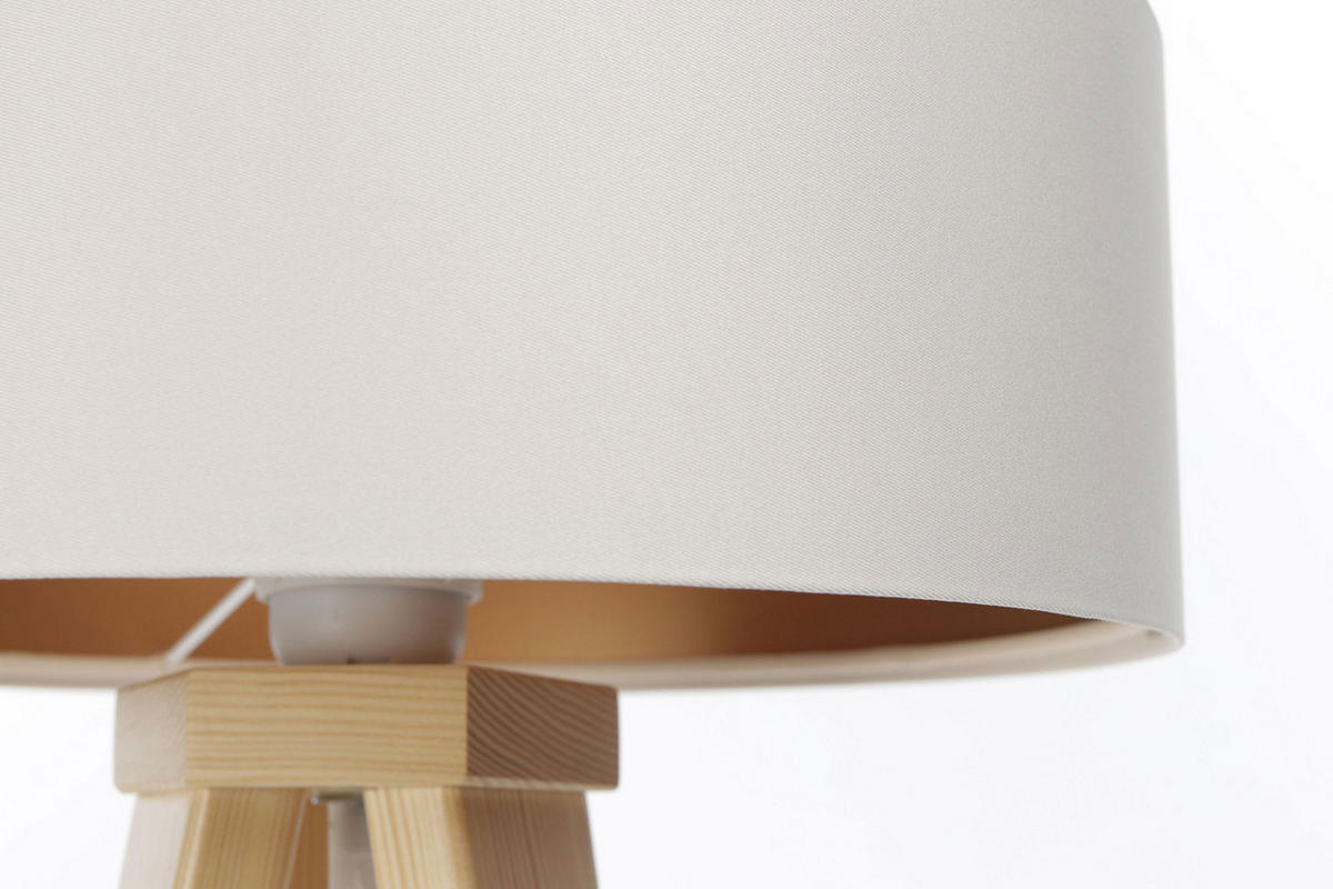 TISCHLAMPE Beige 30/45 cm - Braun, Kunststoff (30/0.7/45cm) - ONZENO