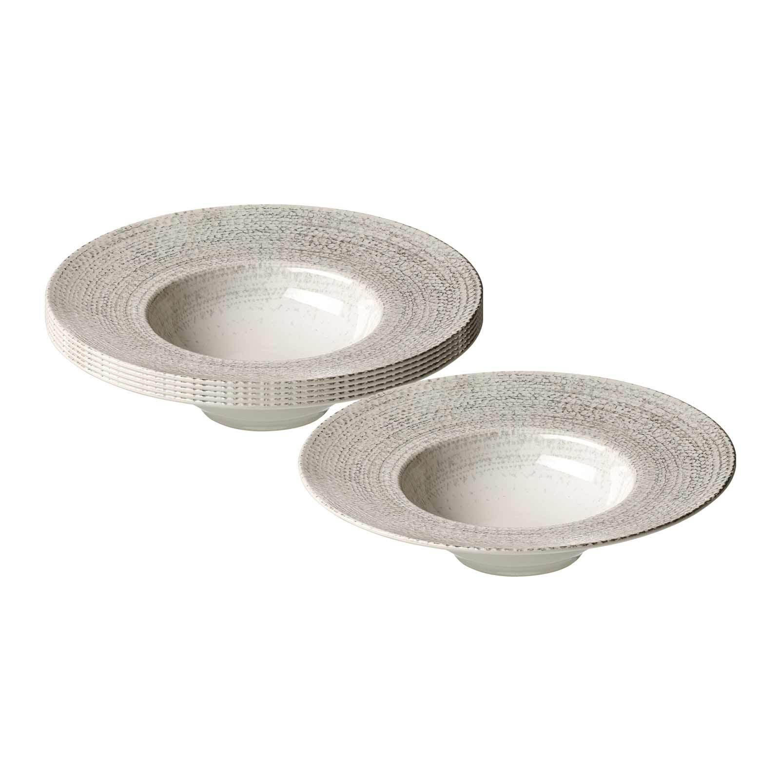GOURMETTELLER Rimini grau ø 28 cm 6er Set - Grau, Keramik (28cm) - Ritzenhoff Breker