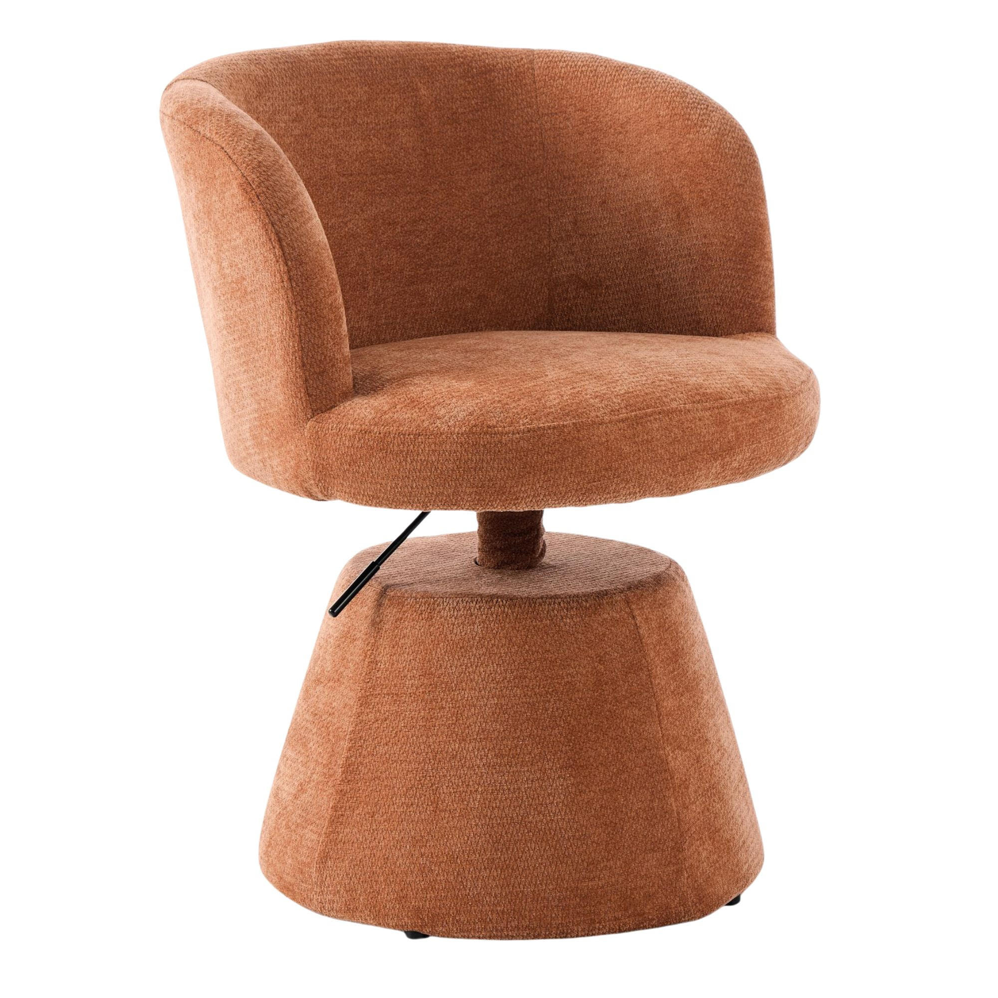 FOTOLIU Scaun rotativ, reglabil pe inaltime, 360°, scaun de bar, material chenille