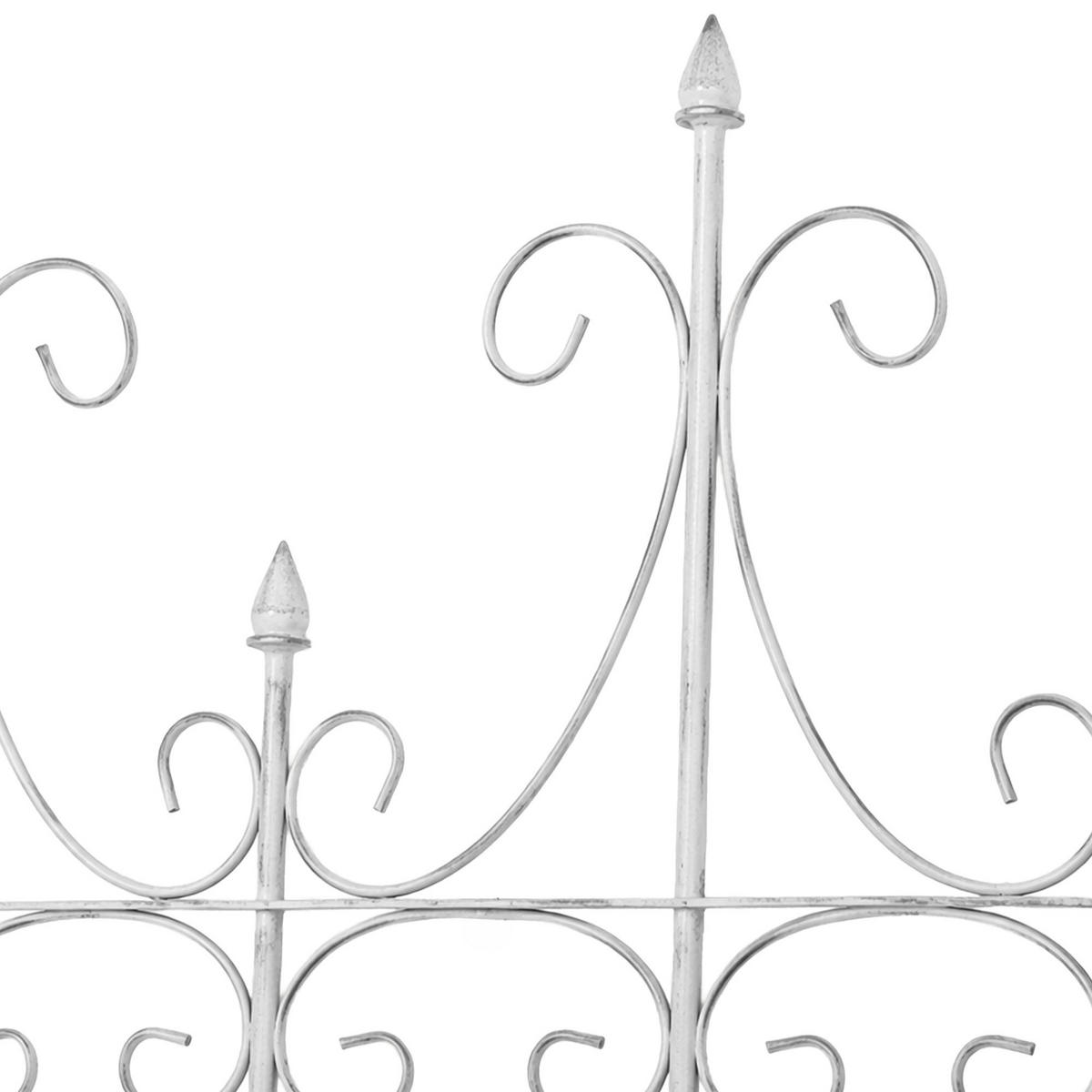RANKGITTER Metall Antik Weiß - Weiß, Metall (100/150/2cm) - CLP