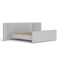 POLSTERBETT Tokyo Hellgrau 160/200 cm - Hellgrau/Naturfarben, Holz/Holzwerkstoff (160/200cm) - Maison de Reve