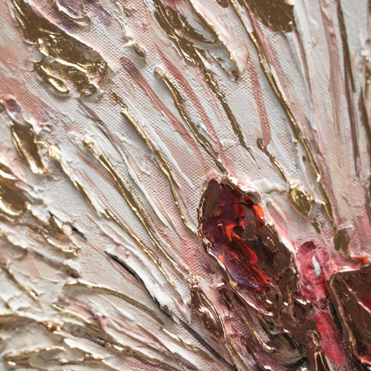 GEMÄLDE Malve Schattenfugenrahmen Grau 200x100 cm - Grau, Holz (200/100cm) - YS-art gallery