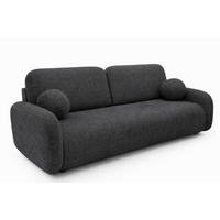 SOFA Cremona 97 LEON Mit Schlaffunktion - Schwarz, Textil (220/90/92cm) - Sepro Meble