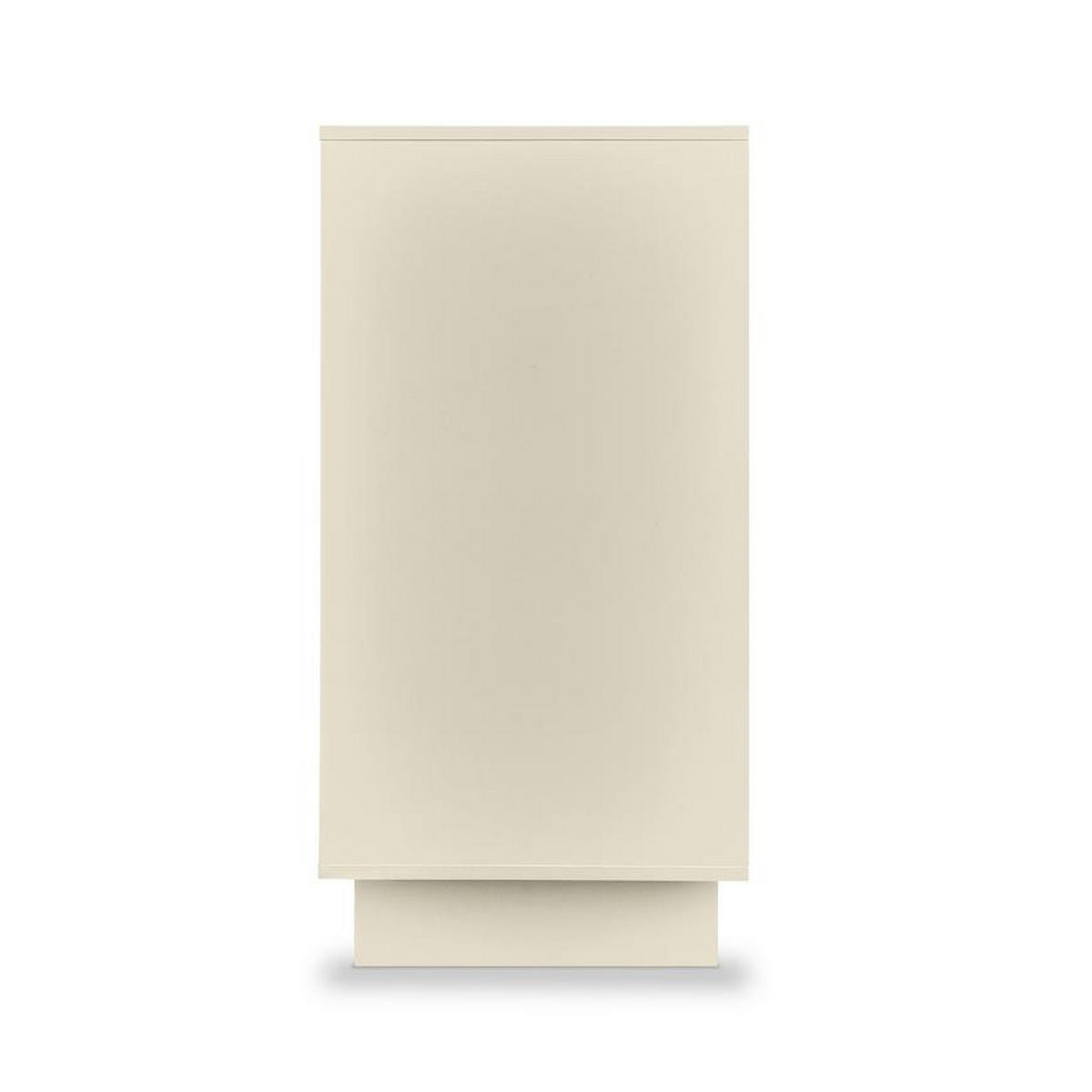 SIDEBOARD FLORA beige, 80 cm, 2 Türen, Melaminbeschichtung - Beige, Holzwerkstoff/Metall (80/95/40cm) - Sicaan