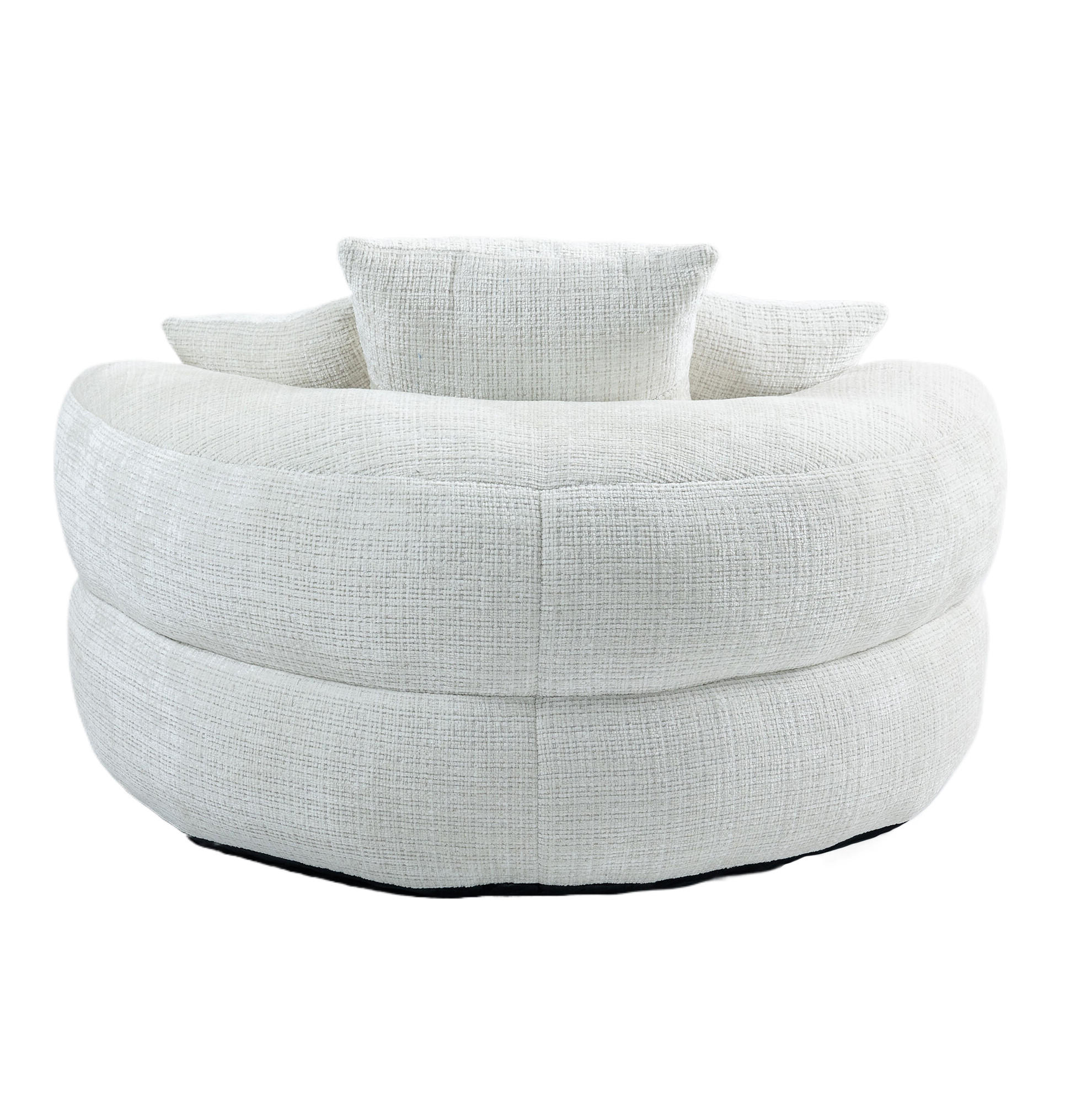 SESSEL 108/52/108 cm Beige aus Chenille mit Armlehnen - Beige, Textil (108/52/108cm) - OKMYHOME