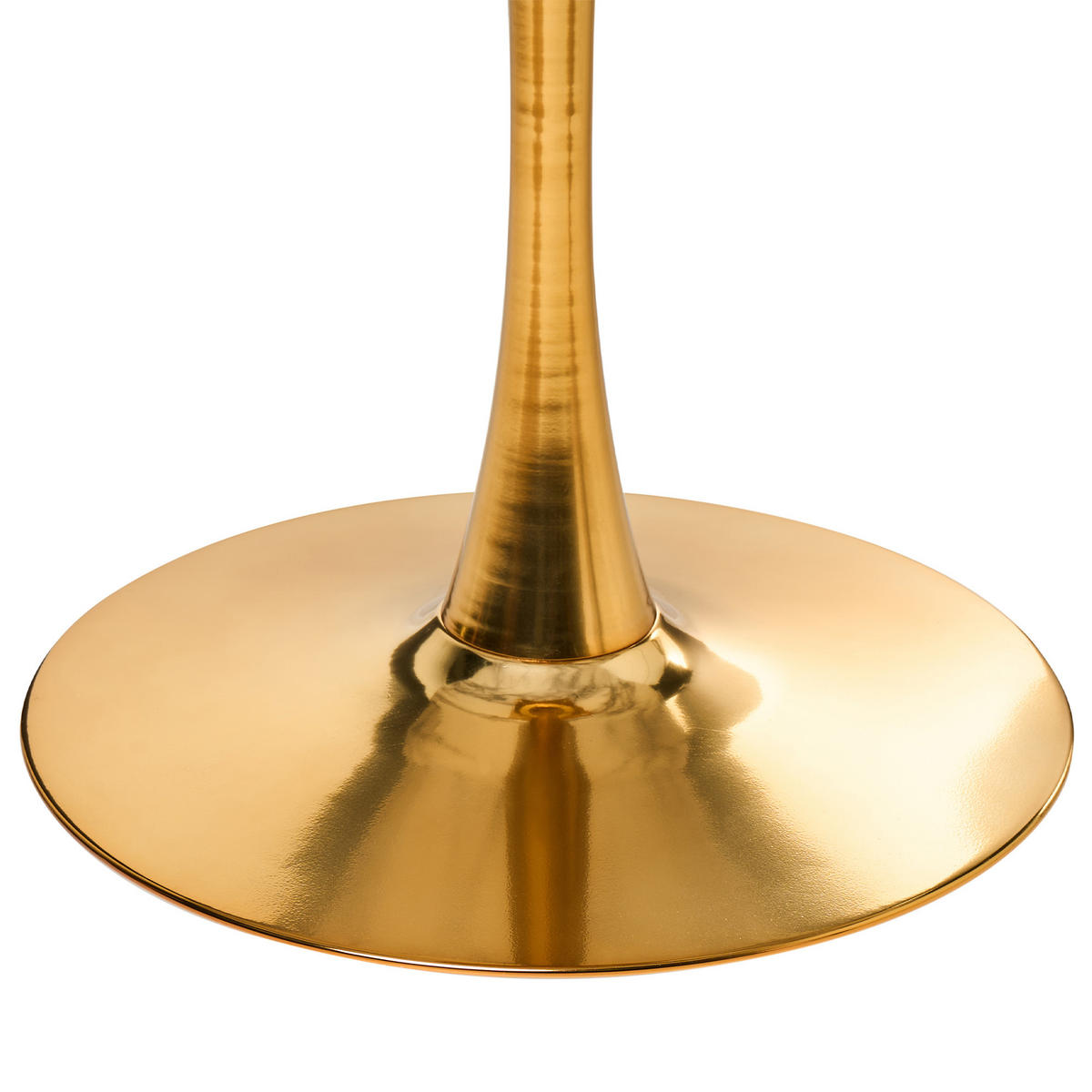 JÍDELNÍ STŮL Bílý Mramor 120/120 cm Boca - bílá, kompozitní dřevo (120/120/74cm) - Beliani