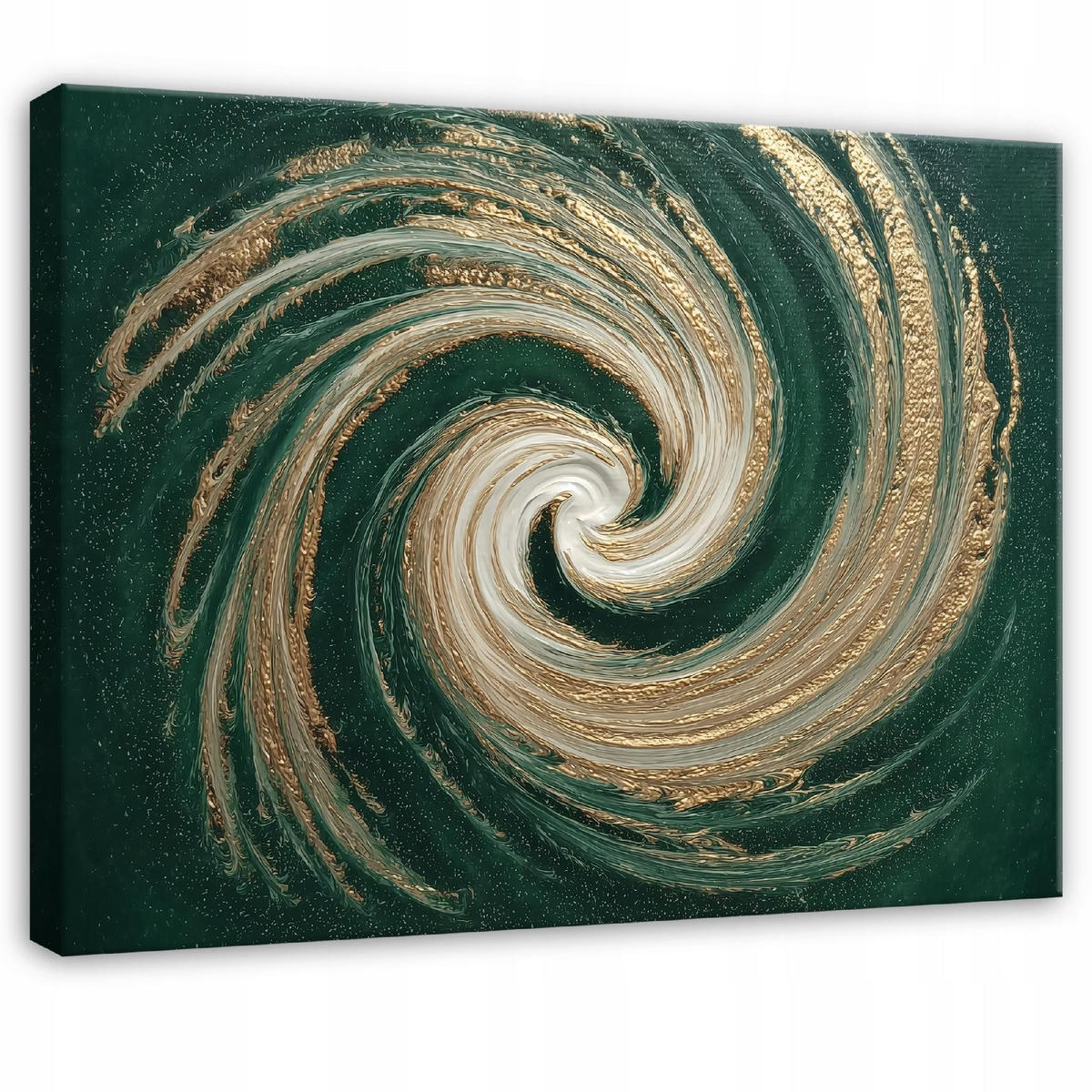 LEINWANDBILD Abstrakt Morceau Grün 120x80 cm - Multicolor, Holzwerkstoff (120/80cm) - Wallarena