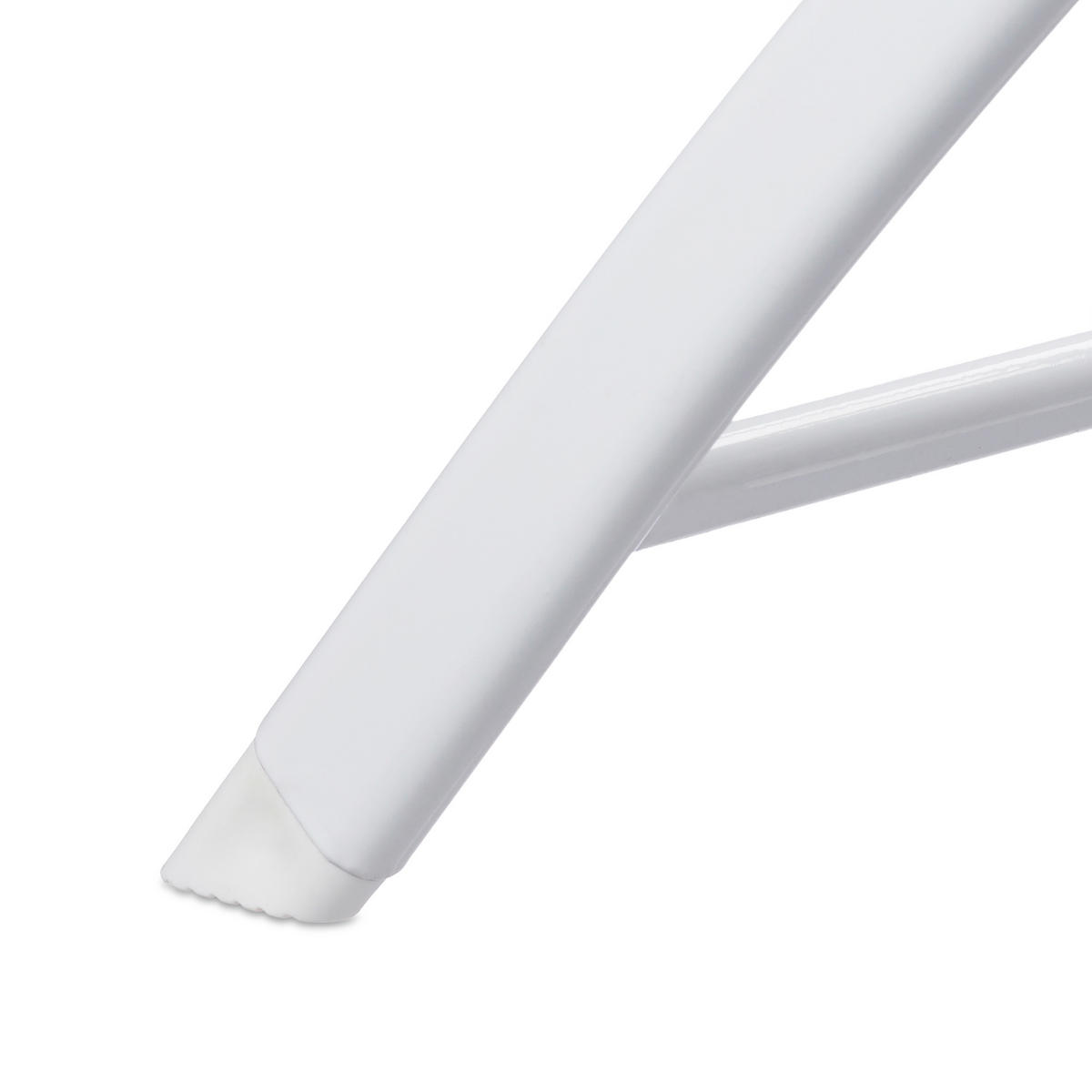 2XBAROVÉ stoličky - biela, kov/plast (44/115/63cm) - Relaxdays