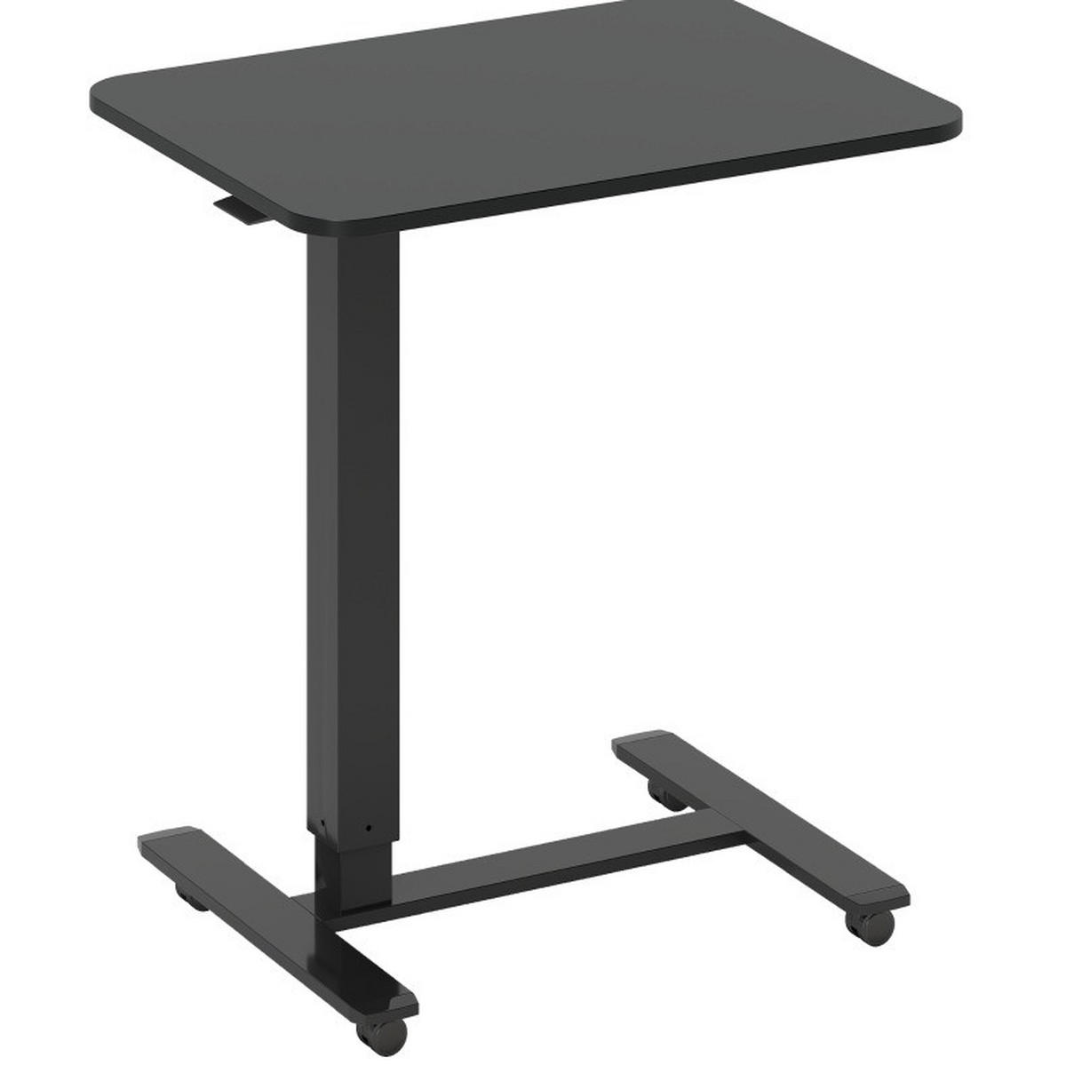 STEHPULT höhenverstellbar 65 x 48 x 73-110 cm Schwarz mit Rollen - Schwarz, Holz (65/48/110cm) - Meubliv
