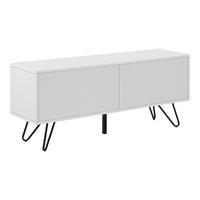 LOWBOARD Bollebygd - Schwarz/Weiß, Holzwerkstoff/Metall (110/46.5/30cm) - [en.casa]