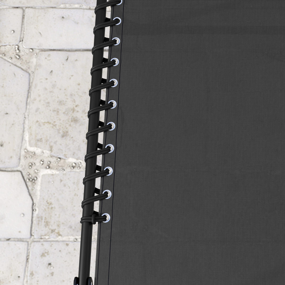 SONNENLIEGE 2er-Set DE-15631 klappbar, 4-fach verstellbar Schwarz - Schwarz, Metall (58/30/189cm) - ComfortXL