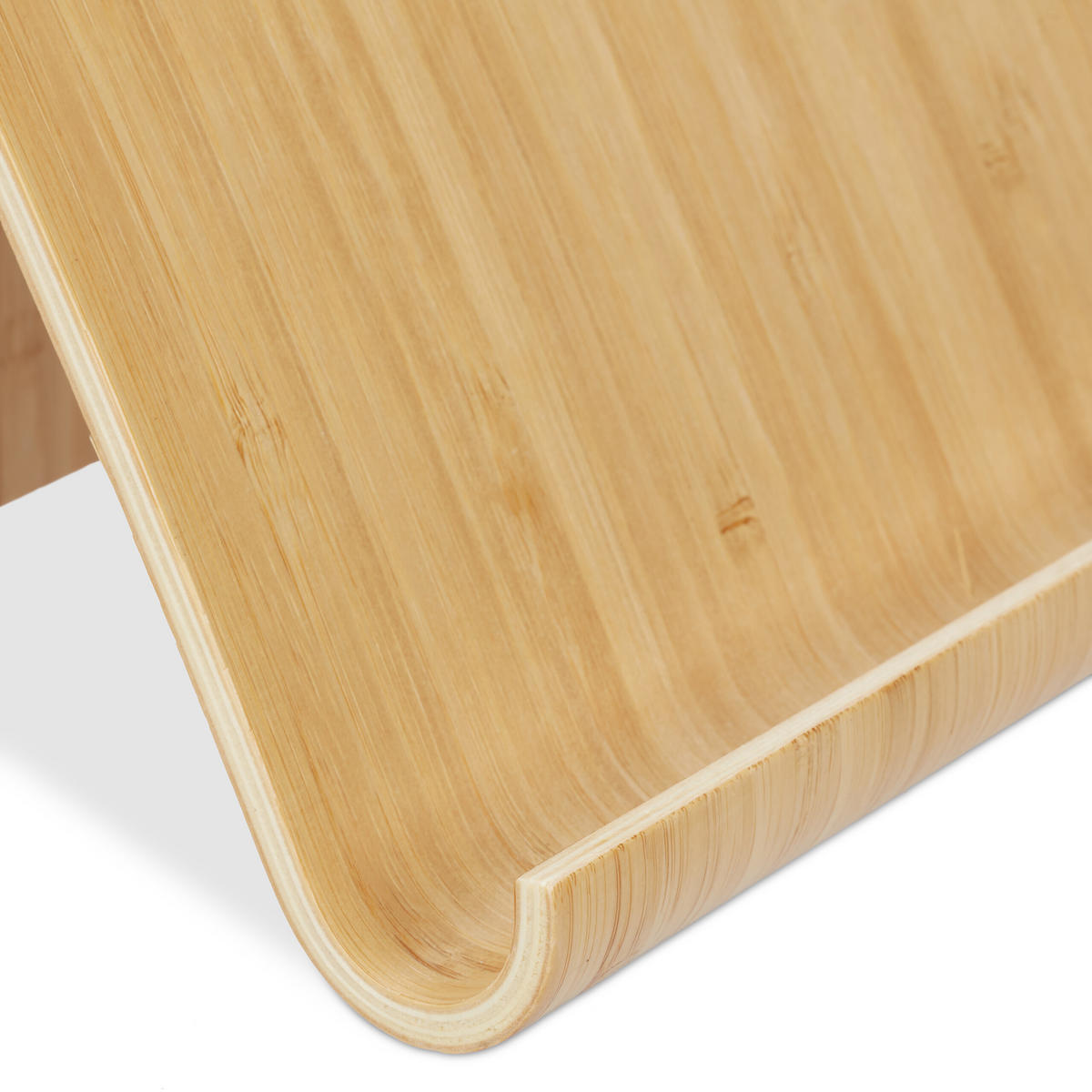 TABLETSTÄNDER - Hellbraun, Holz (15.5/26/17cm) - Relaxdays