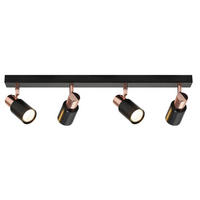 STRAHLER Altenburg 4-flammig 62/14/12 cm - Schwarz, Metall (62/14/12cm) - Nettlife