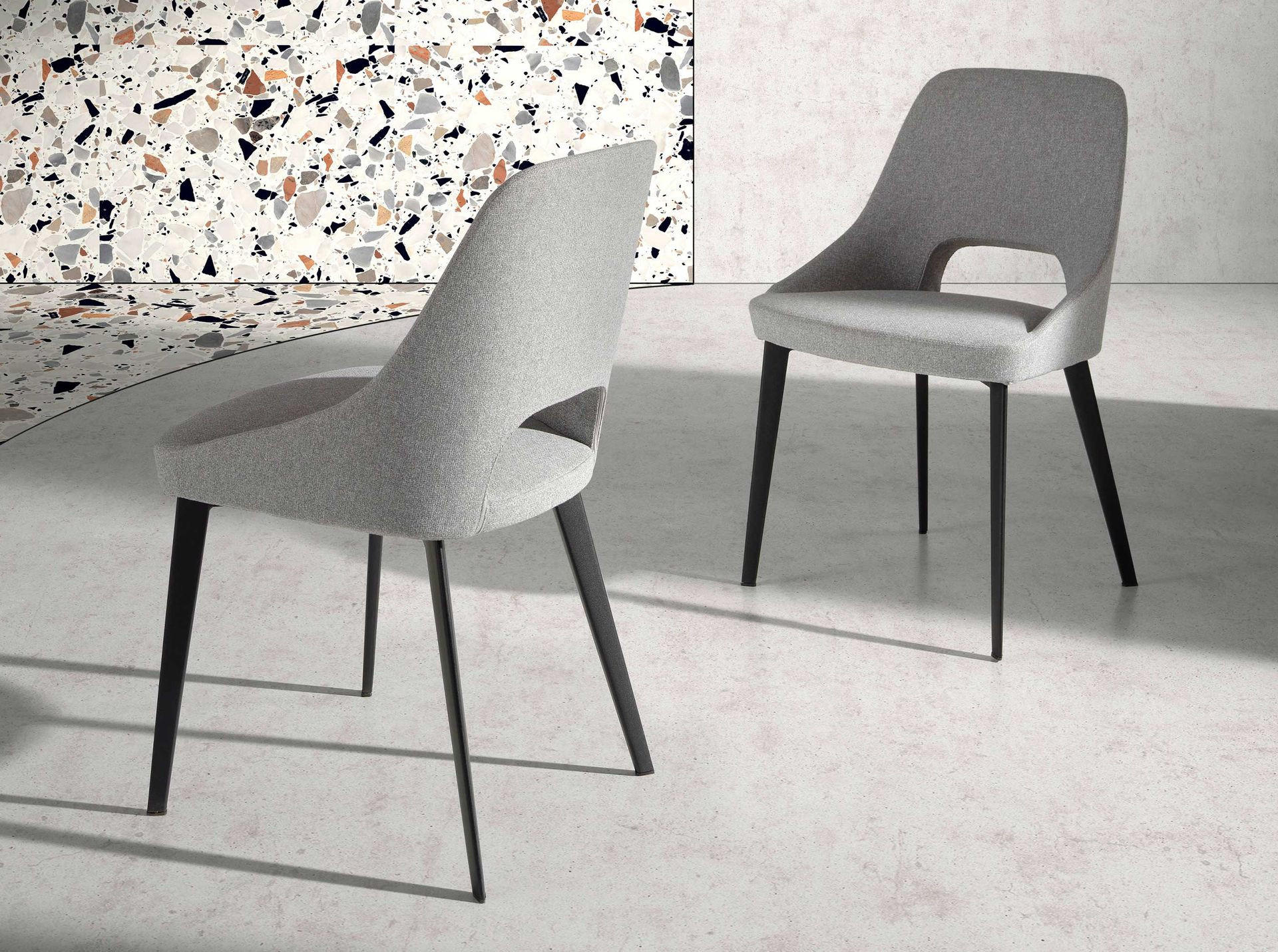 Thumbnail - Angel Cerda Stuhl, Grau, Textil, Schima, Uni, 1-Sitzer, Füllung: Polyurethan (PUR),Polyurethan (PUR),Polyurethan (Pur), ...